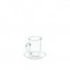 Chvena Caf Vidro com Prato 200ml Pack 6