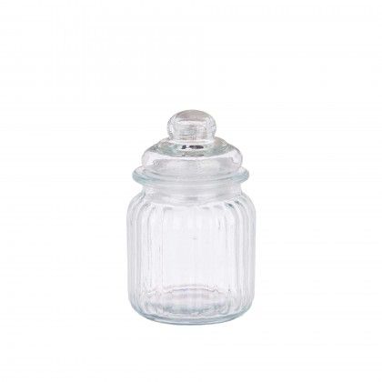 Frasco Vidro Riscas 300ml 8X32.5X14cm Pack 4