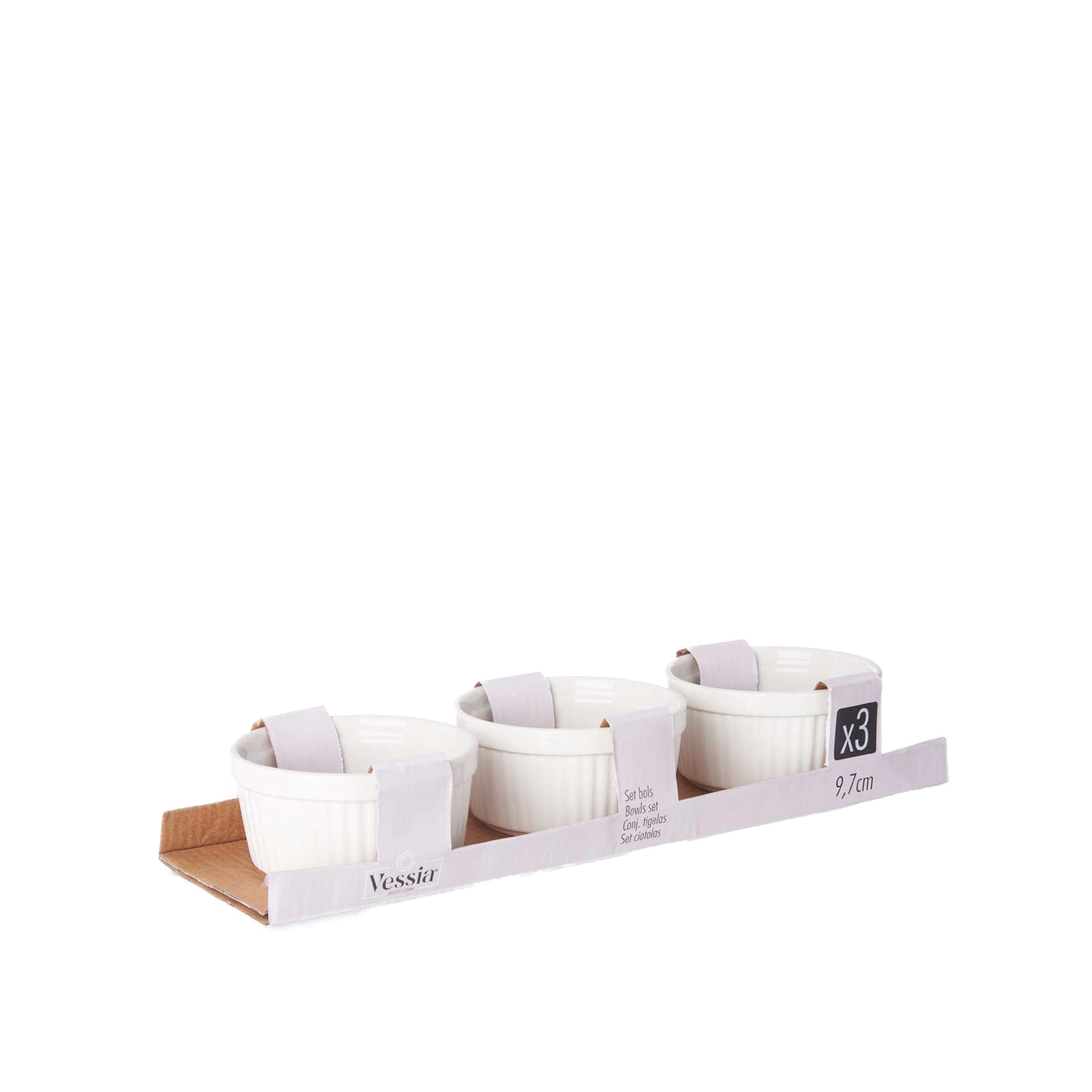 Taça Porcelana Redonda 9.7cm Pack 3