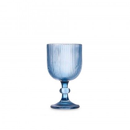Copo com P Agata Azul 37cl Pack 6