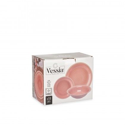 Servio Jantar Grs Rosa 18 Peas
