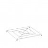 Base para Quentes Metal 18X18cm