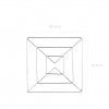 Base para Quentes Metal 18X18cm