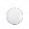 Prato Porcelana Raso Branco 25.5cm
