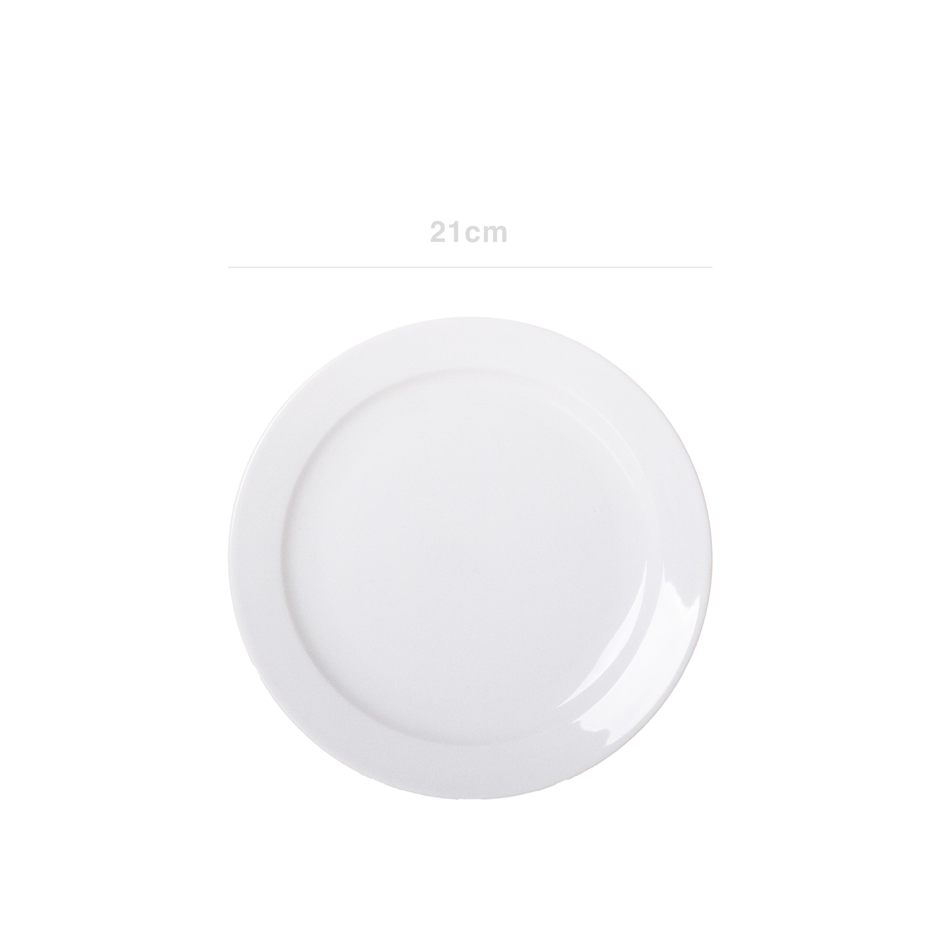 Prato Porcelana Branco 21cm