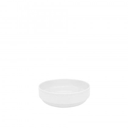 Saladeira Porcelana Perla Branca 23X7.5cm