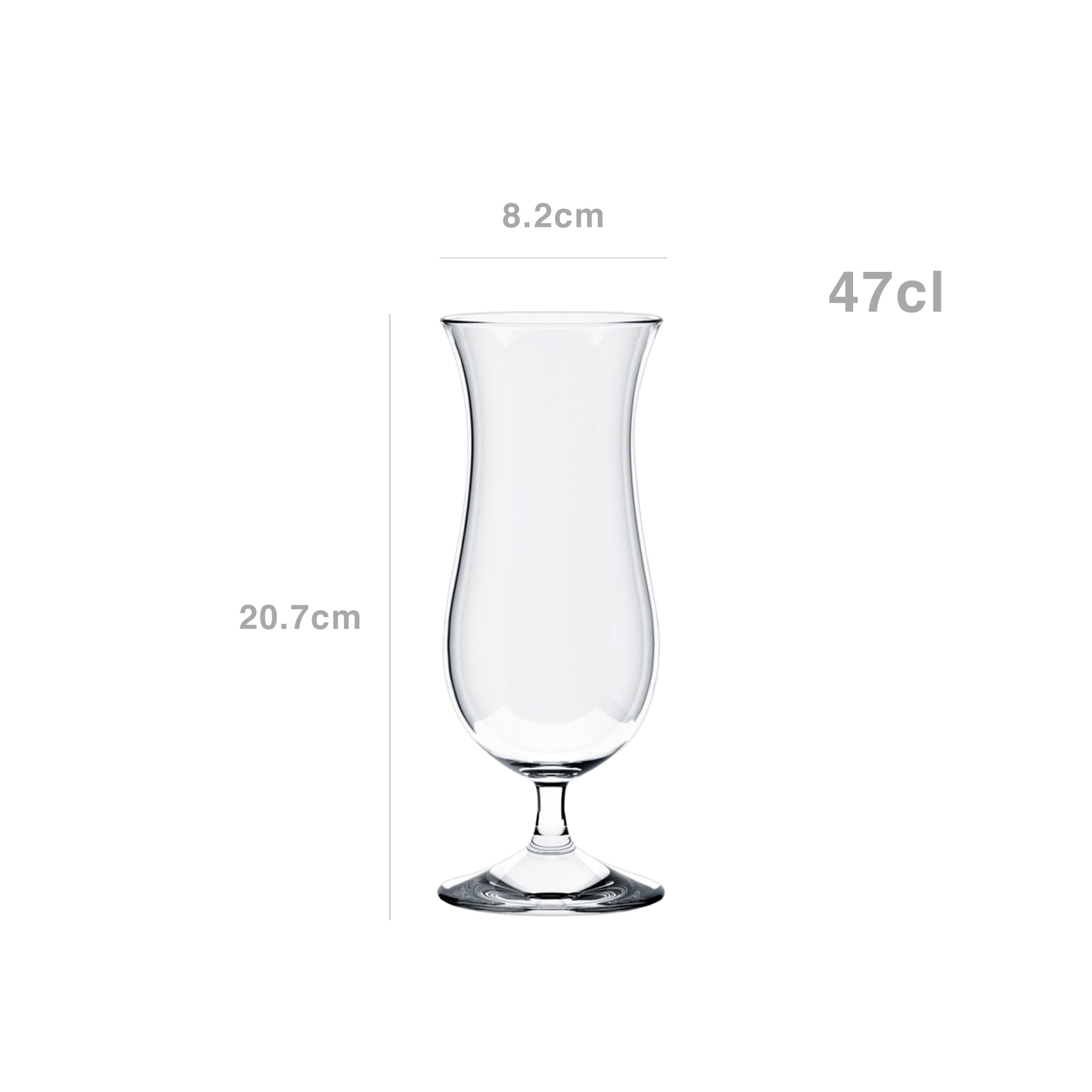 Copo Cokctail Blue Hawaii 47cl 20.7X8.2cm Pack 6