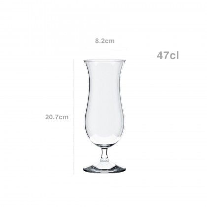 Copo Cokctail Blue Hawaii 47cl 20.7X8.2cm Pack 6