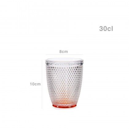 Copo Picotado Special sem P Ambar 30cl 8X10cm Pack 6