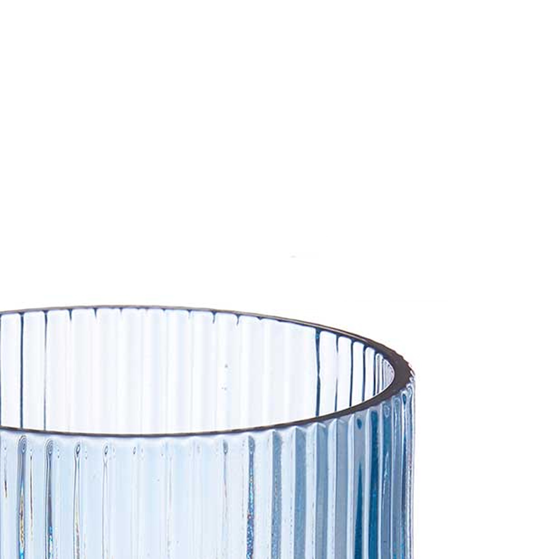 Copo com Pé Agata Azul 37cl Pack 6