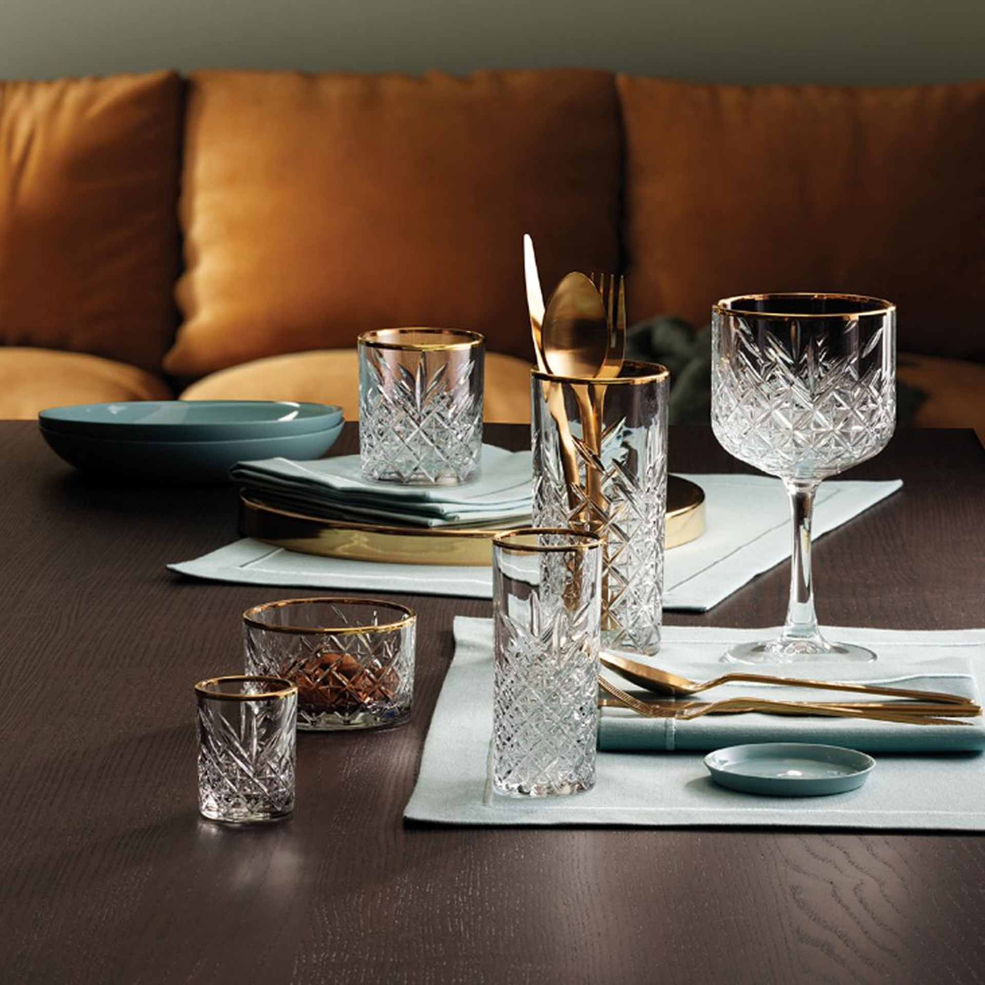 Copo sem Pé Timeless Golden Touch Alto 29.5cl Pack 4