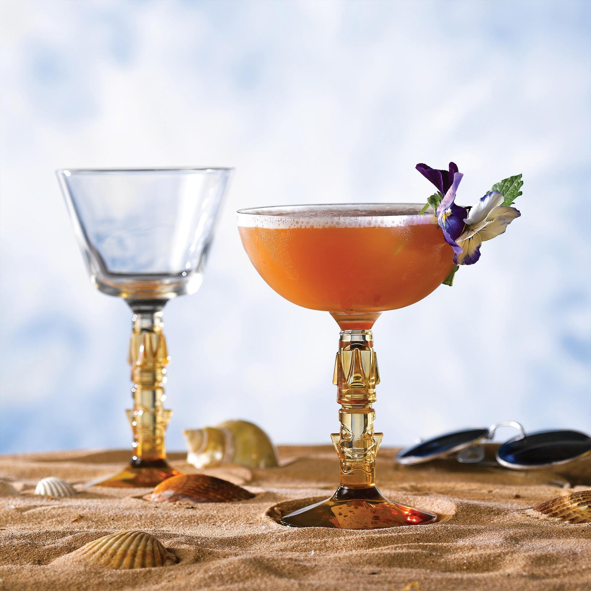 Copo com Pé Cocktail Tiki 25cl Pack 12