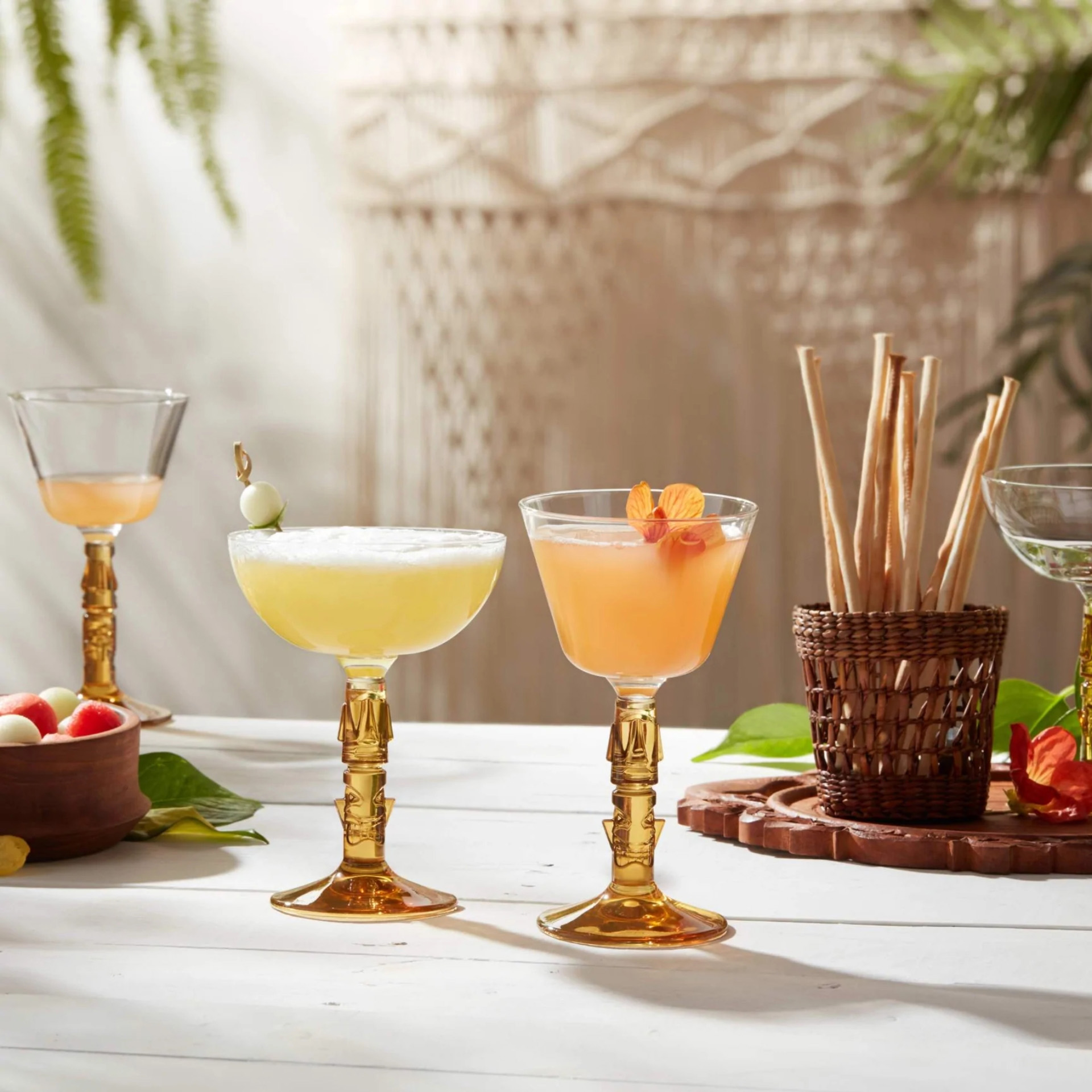 Copo com Pé Cocktail Tiki 20cl Pack 12