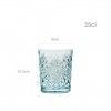 Copo sem P Hobstar Azul 35cl 9X10.5cm Pack 6