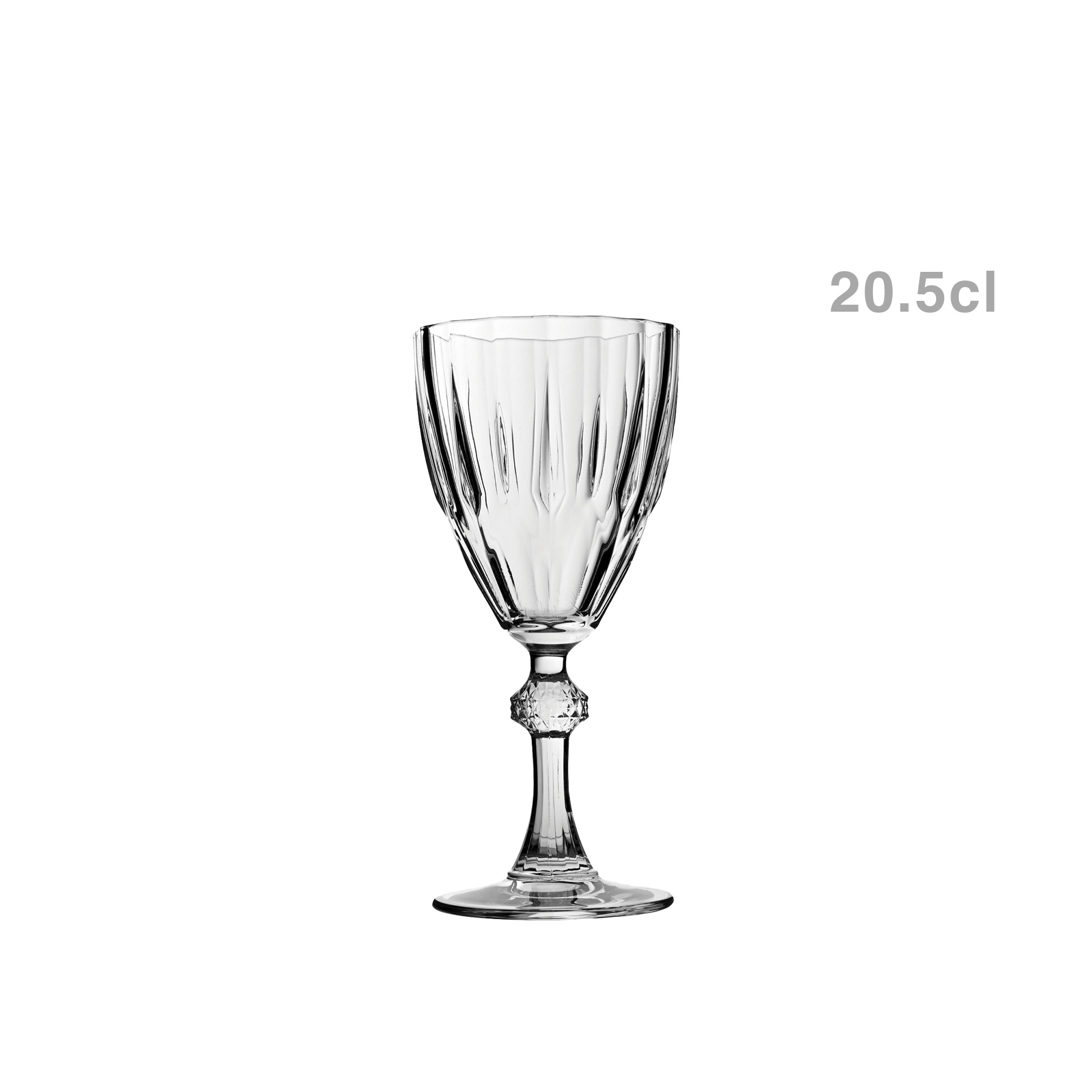 Copo com Pé Diamond 20.5cl Pack 6