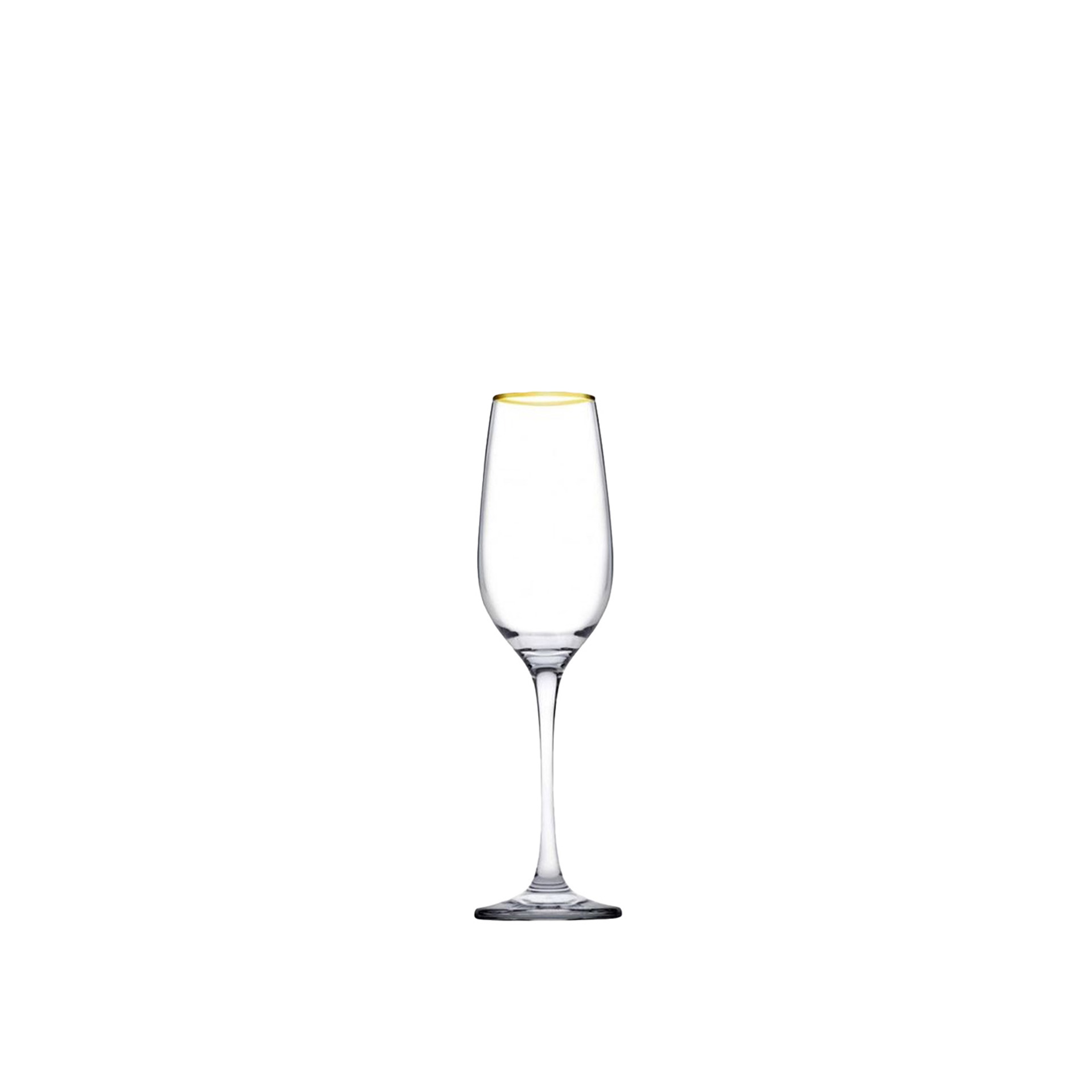 Copo Flute Amber Golden Touch 20cl Pack 6