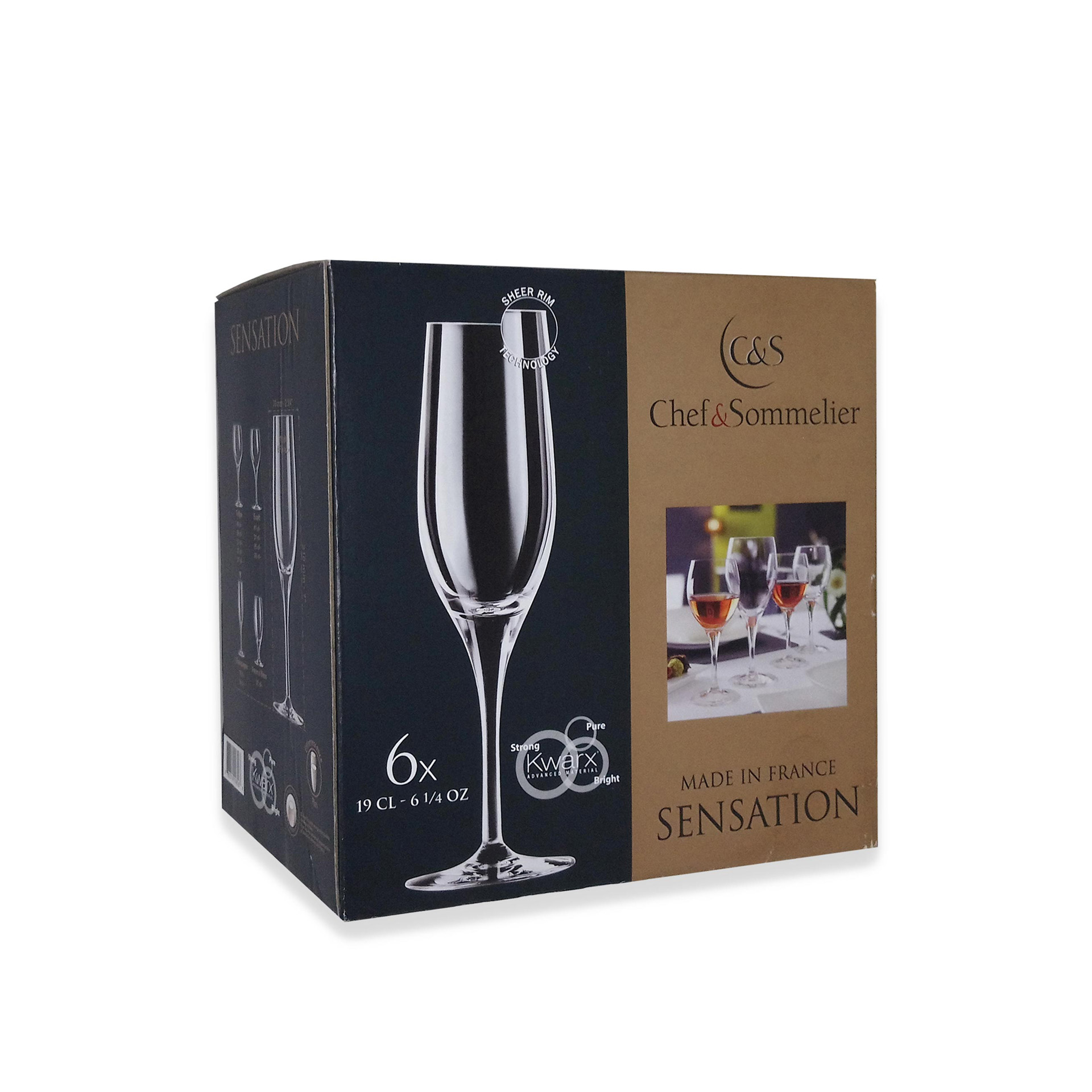 Copo Flute C&S Sensation Exalt 19cl Pack 6