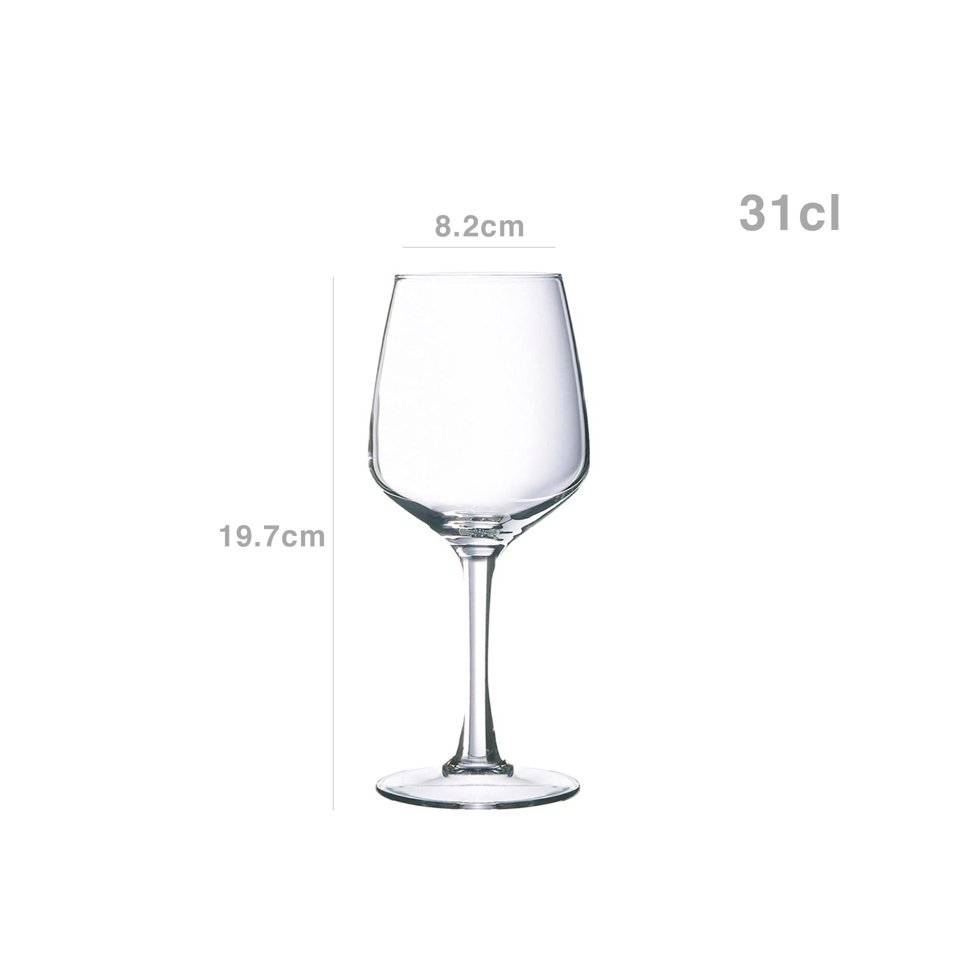 Copo com Pé Lineal 31cl Pack 6