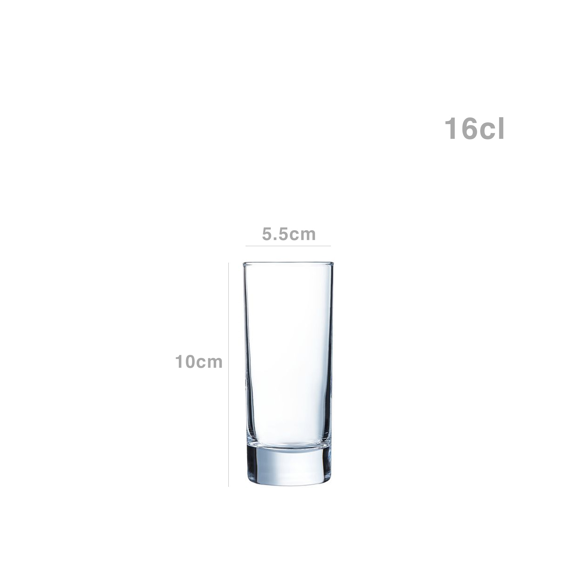 Copo sem Pé Islande Tubo 16cl Pack 6