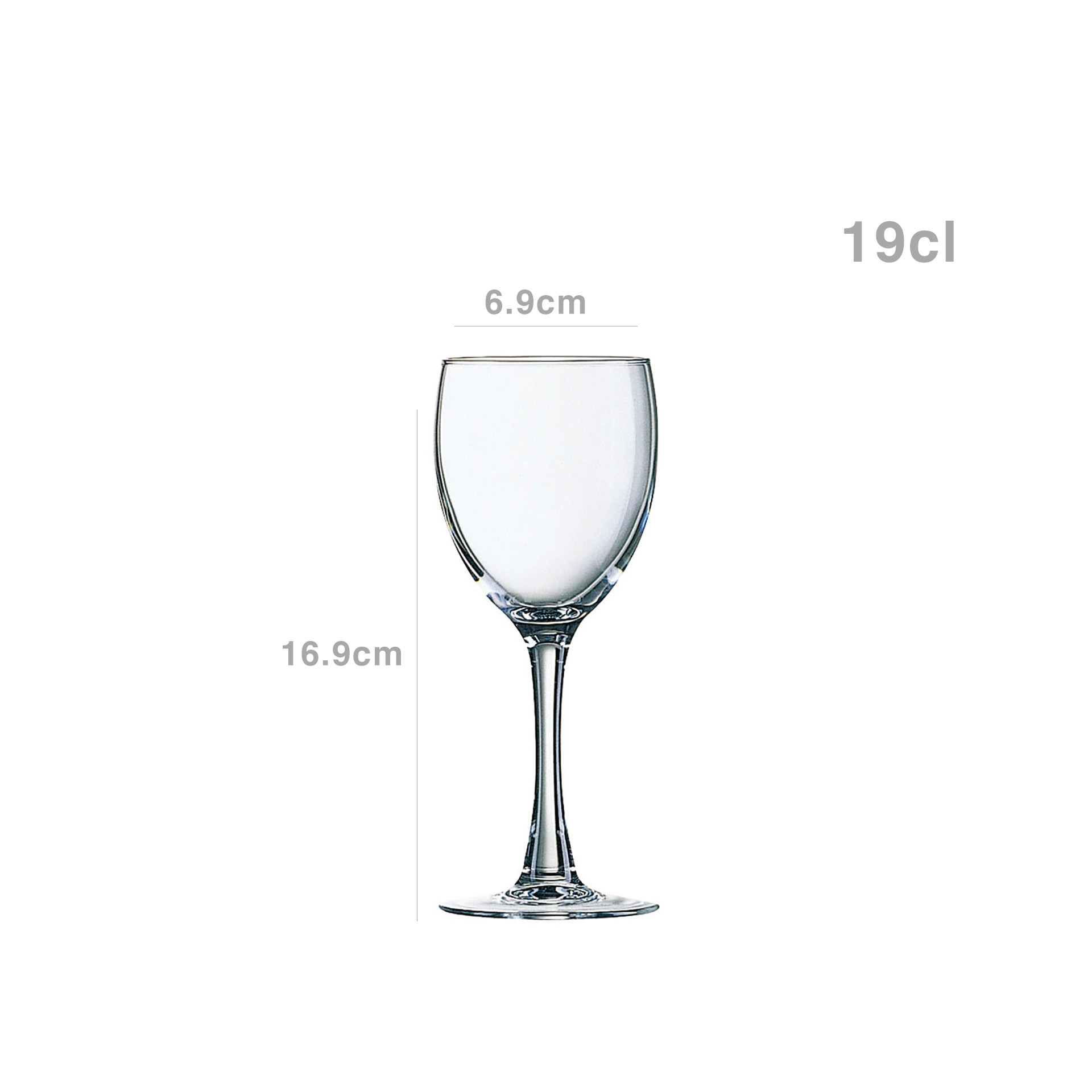 Copo com Pé Princesa 19cl Pack 6