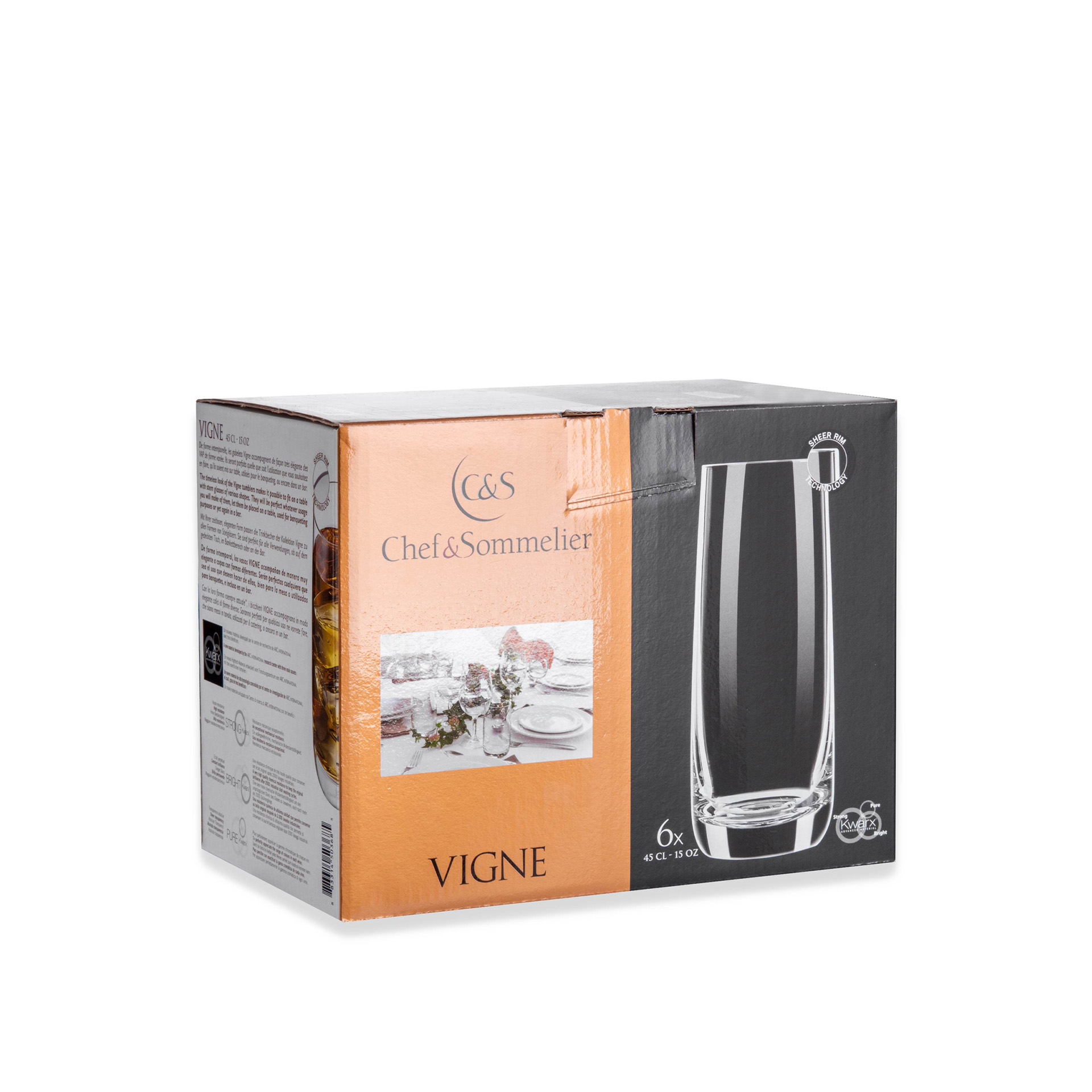 Copo sem Pé C&S Vigne Alto 45cl Pack 6