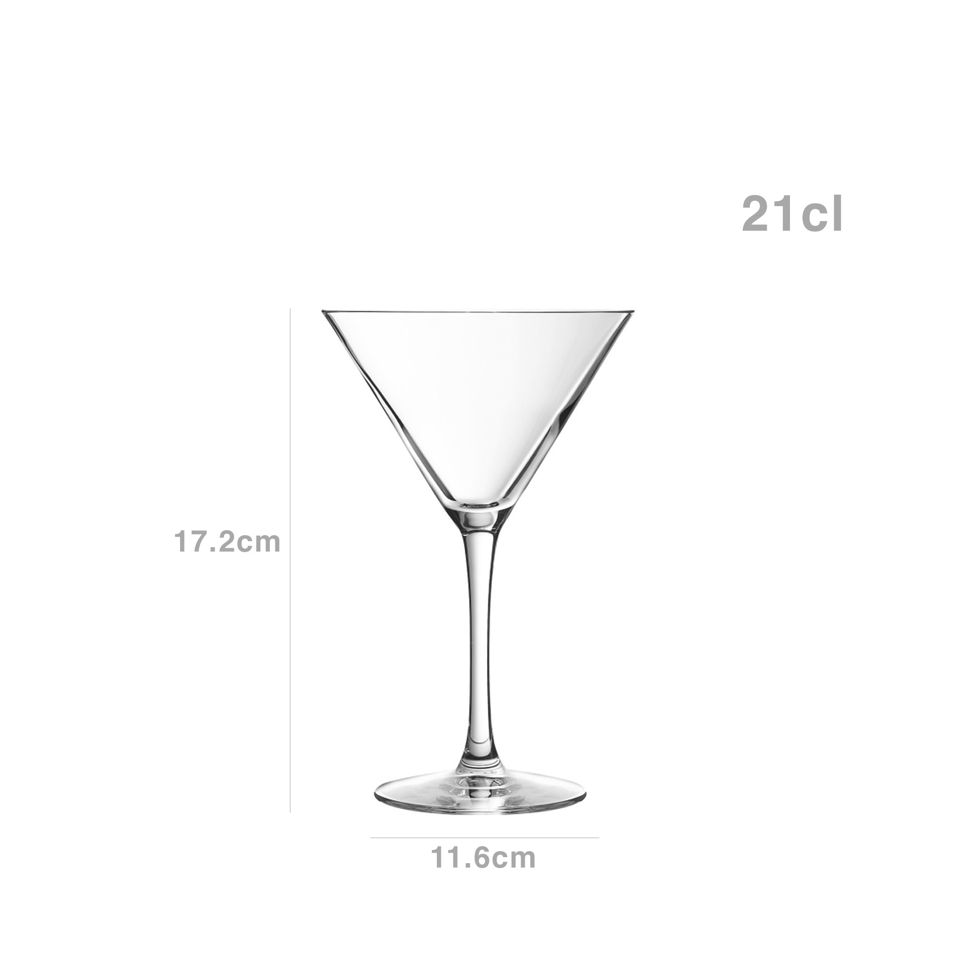 Copo com Pé C&S Champagne & Cocktail 21cl Pack 6