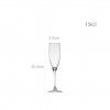 Copo Flute Vina 19cl Pack 6