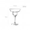 Copo com P� Margarita 27cl Pack 6
