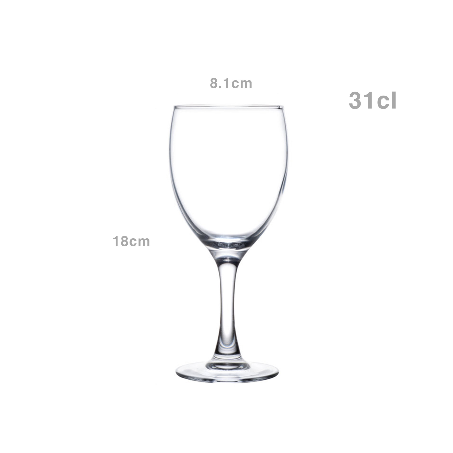 Copo com Pé Elegance 31cl Pack 6