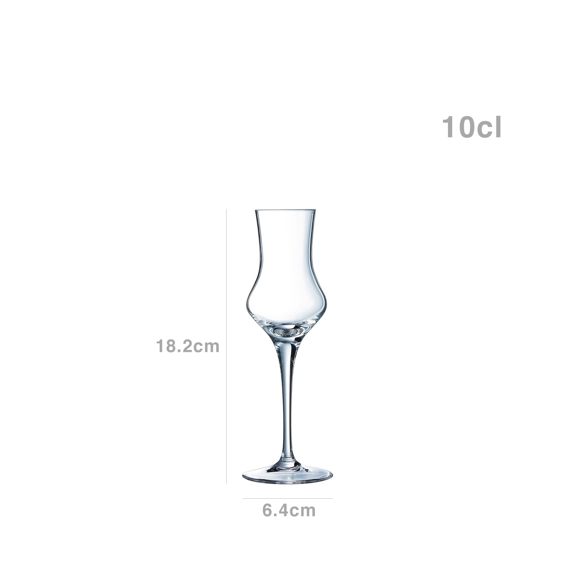 Copo com Pé Spirits 10cl Pack 6