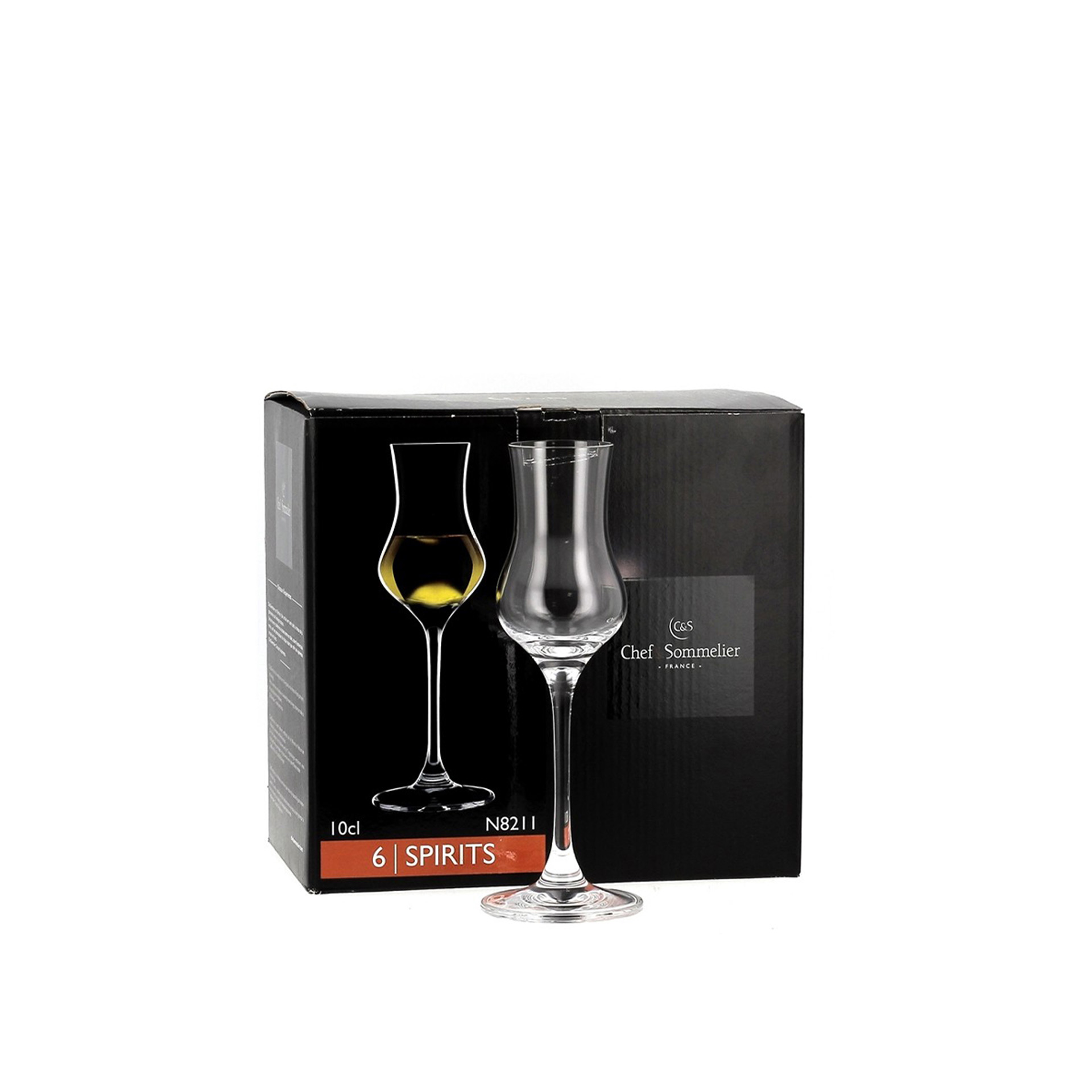 Copo com Pé Spirits 10cl Pack 6