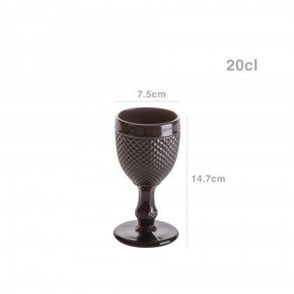 Copo Picotado com Pe Preto 200ml 7.5X15cm Pack 6