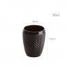 Copo Picotado sem P Preto 300ml 8X10cm Pack 6