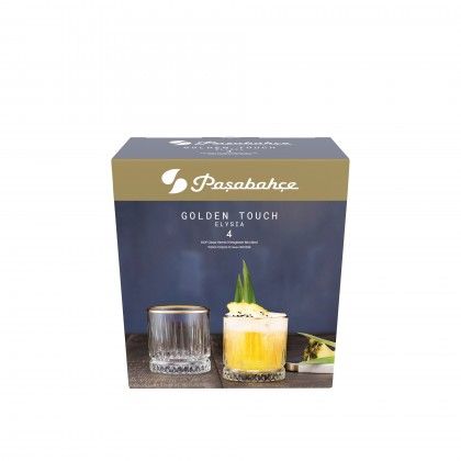 Copo sem P Elysia Golden Touch Baixo 21cl Pack 4