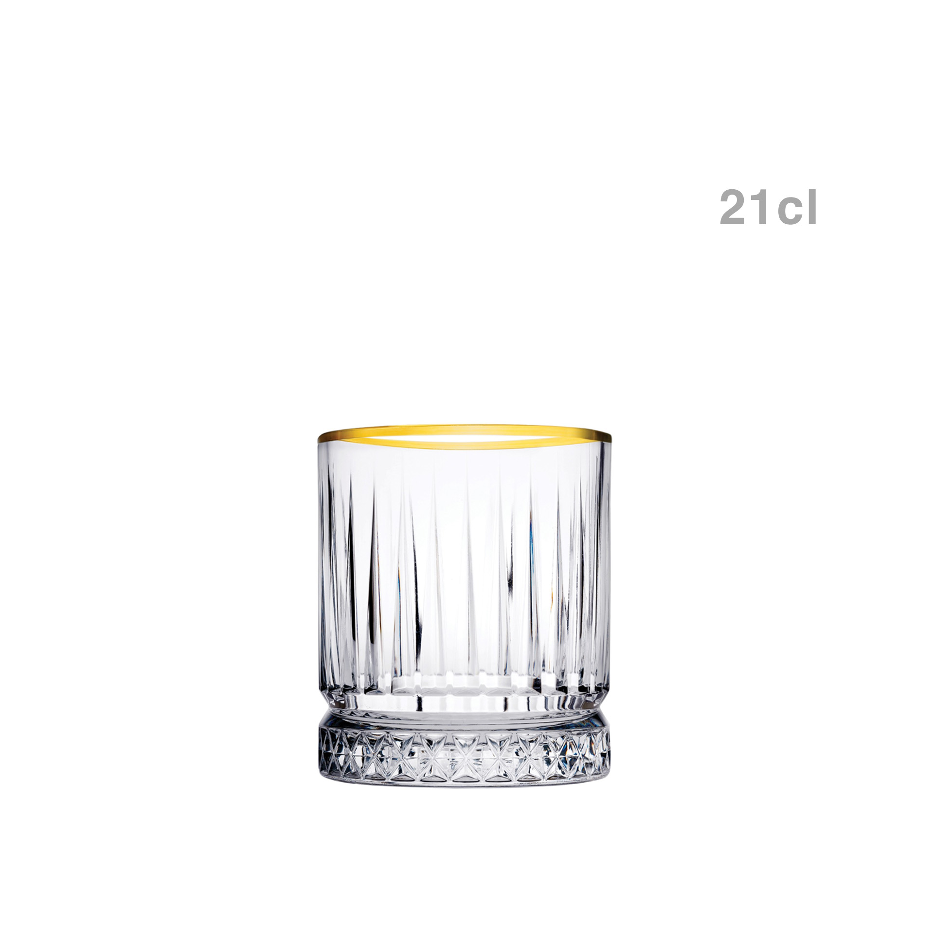 Copo sem Pé Elysia Golden Touch Baixo 21cl Pack 4