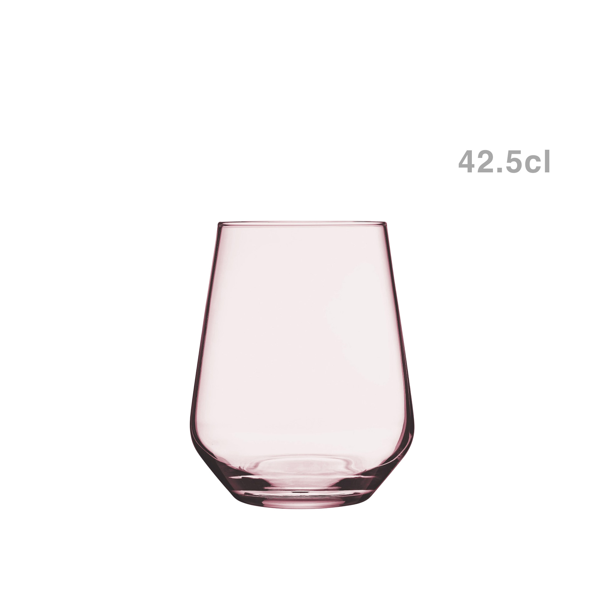 Copo sem Pé Allegra 42.5cl Rosa 41536 Pack 3