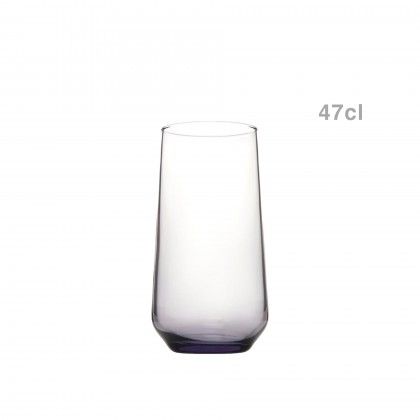 Copo sem P Allegra Alto 47cl Cinza Pack 3