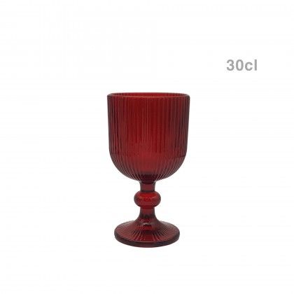 Copo com P My Glass Linhas Vermelho 30cl Pack 6