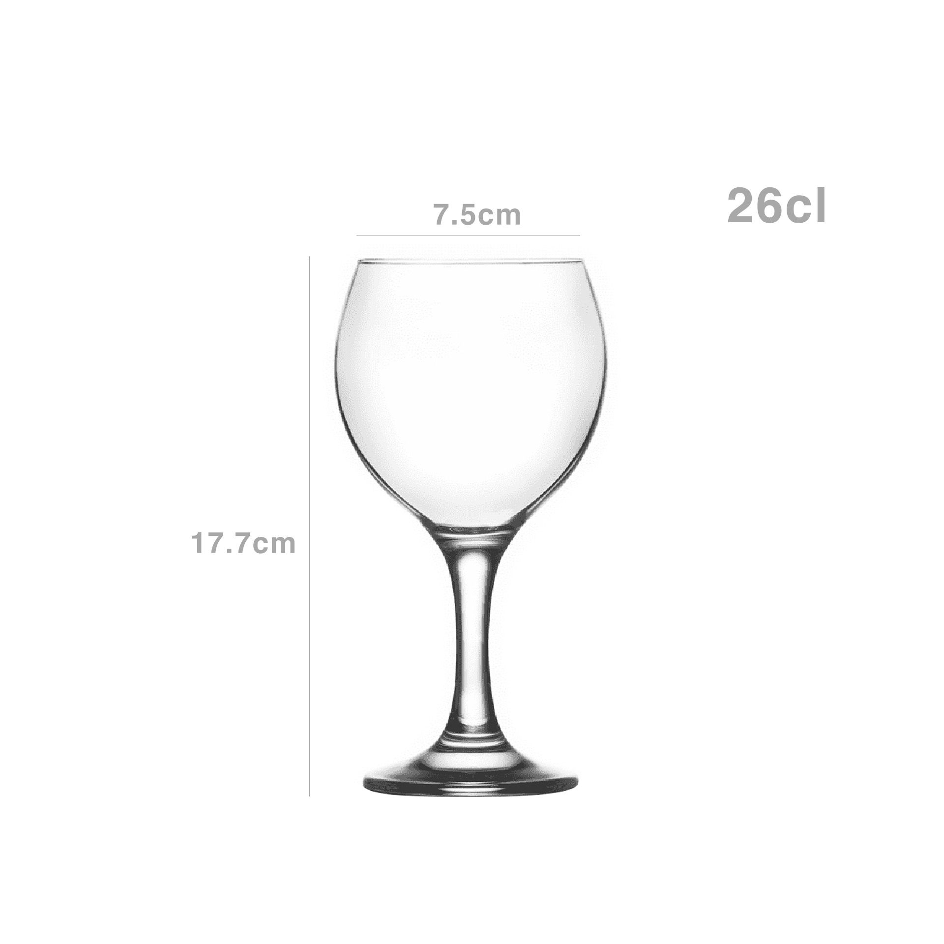 Copo com Pé Misket 26cl Pack 6