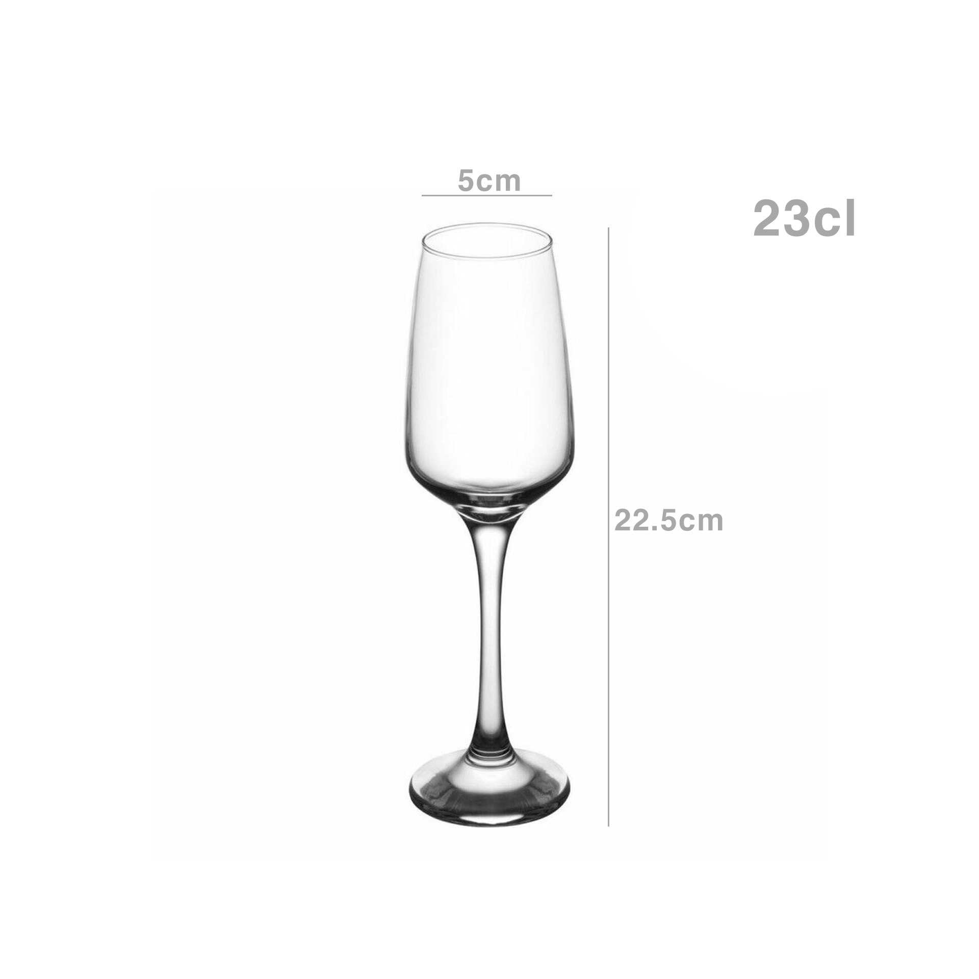 Copo Flute Lal 23cl Pack 6