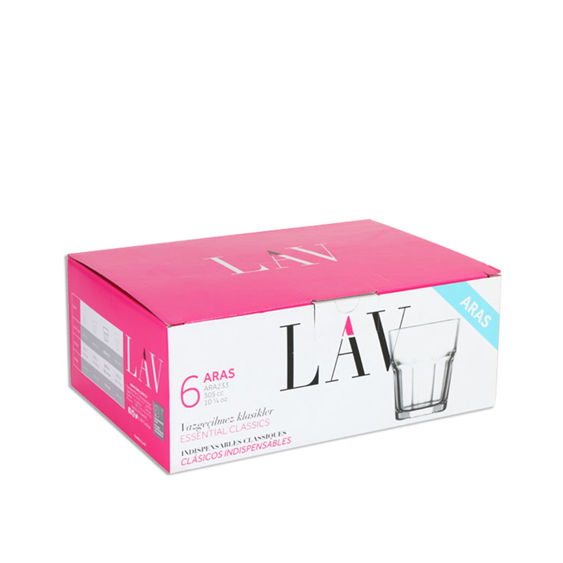 Copo sem Pé Aras 30.5cl Pack 6
