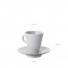 Chvena Caf Suite com Prato 9cl 6X8cm