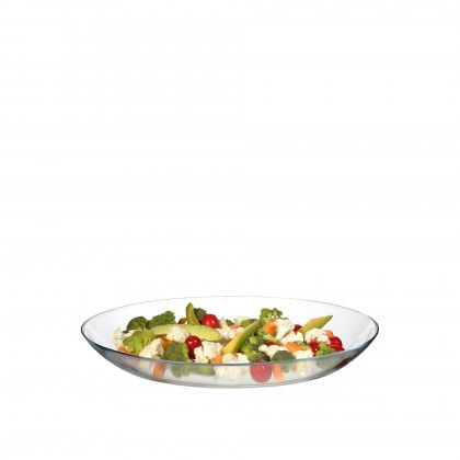 Travessa Vidro Invitation Oval 33X25cm