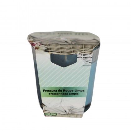 Vela Perfumada Copo Vidro Frescura Roupa Limpa 85gr 7X7cm