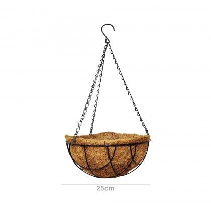 Floreira Fibra Coco com Suporte 25cm
