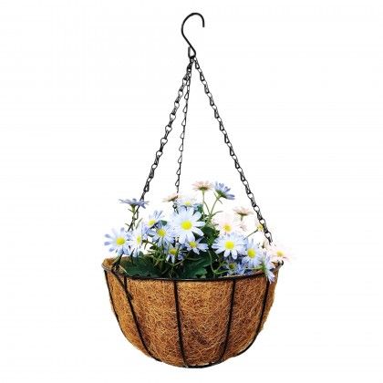 Floreira Fibra Coco com Suporte 25cm