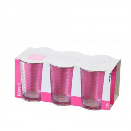 Copo Vidro Waves sem P 200ml Pack 6