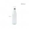 Garrafa Vidro Tampa Metal Redonda 800ml 7.2X28cm