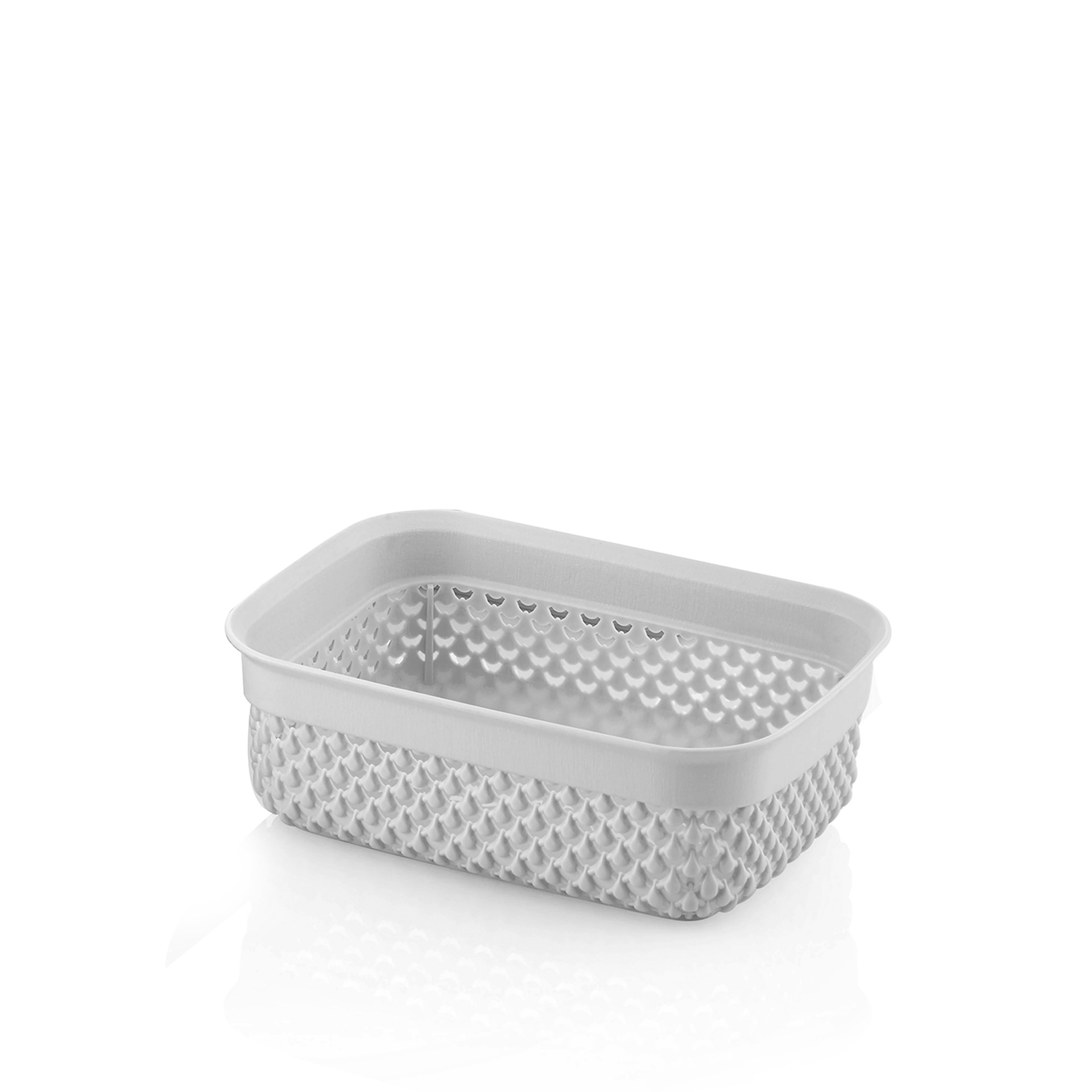 Cesto Multiusos Plástico 1100ml 18.5X13.5X6.5cm
