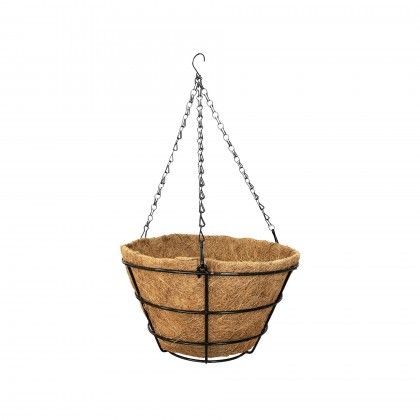 Floreira Fibra Coco com Suporte 30X14cm